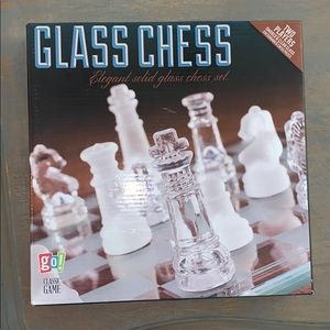 Glass Chess game set